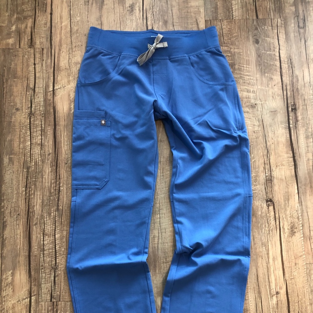 Figs Kade Cargo Scrub Pants - Ceil Blue XS